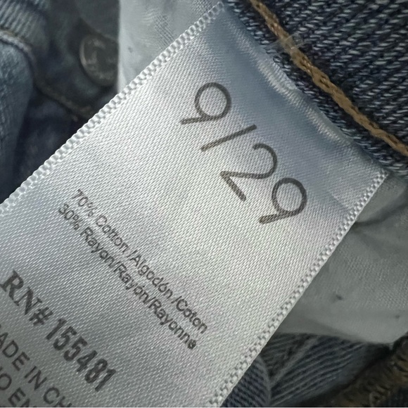 Simple Society NEW Mom Jean Highrise Roll Cuff Button Fly Jeans - Picture 8 of 16